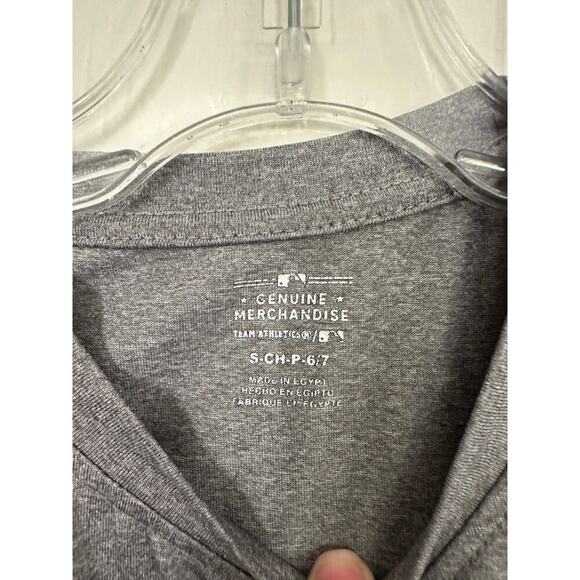 MLB Los Angeles Dodgers Boys' Gray Poly Crew Neck T-Shirt Size Small - Picture 4 of 5